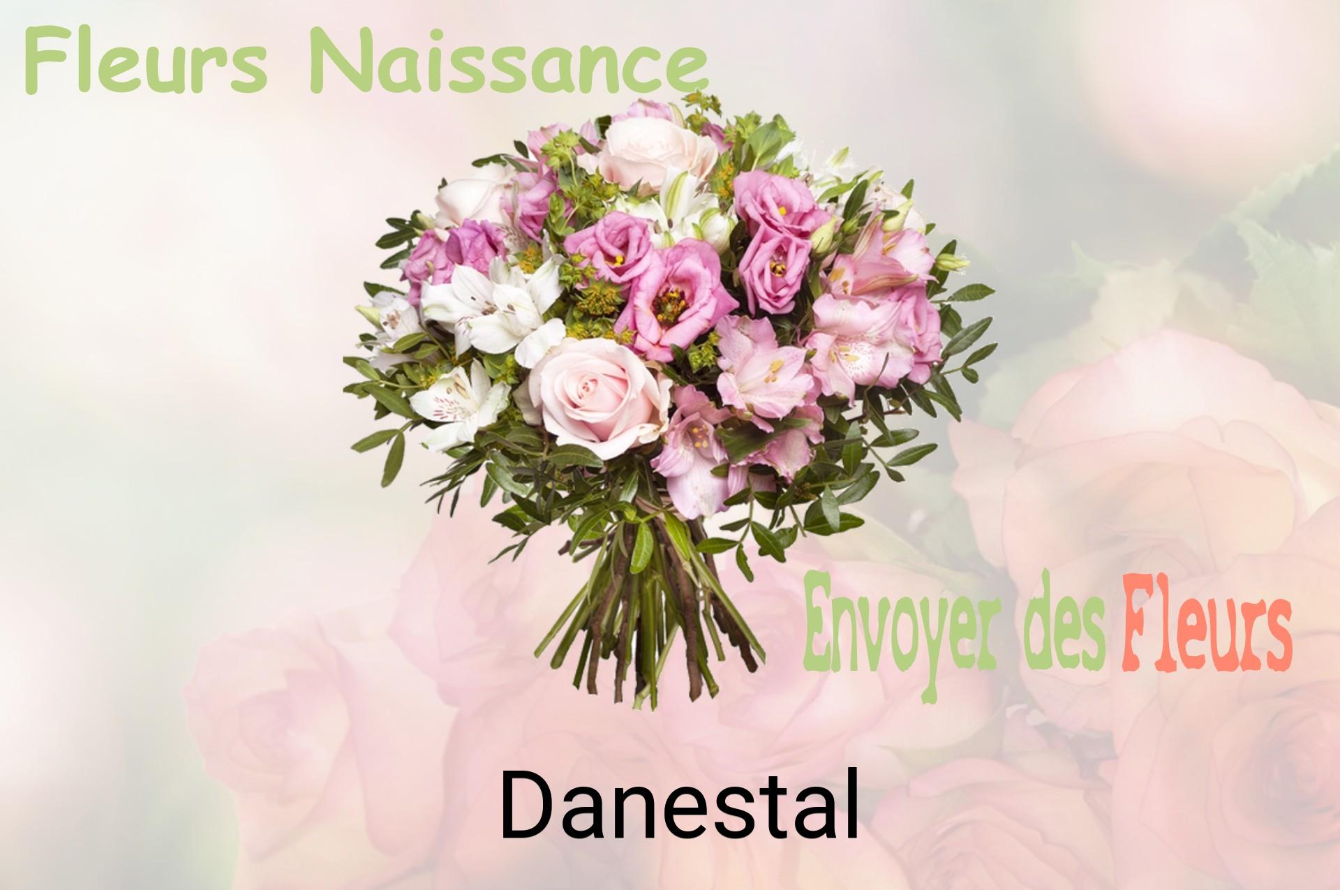 Bouquet de fleurs de naissance livré à Danestal